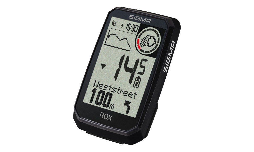 Pyörätietokone SIGMA ROX 4.0 Endurance GPS Black HR Set - 4