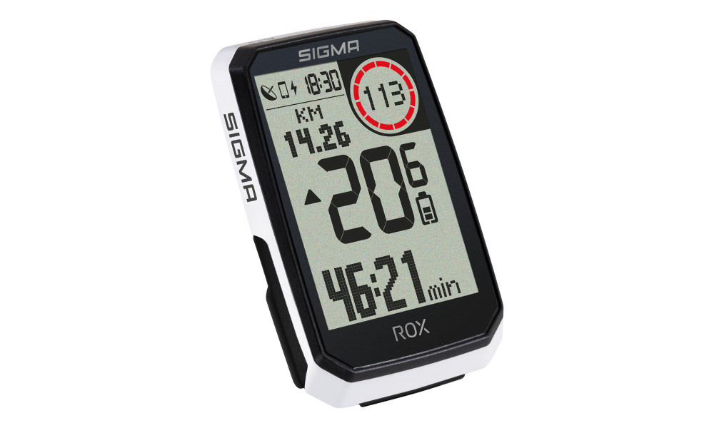 Pyörätietokone SIGMA ROX 4.0 Endurance GPS White HR Set - 3
