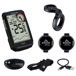 Pyörätietokone SIGMA ROX 4.0 Endurance GPS Black Sensor Set
