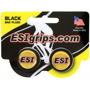 Ohjaustangon päätytulpats ESI black (pair)