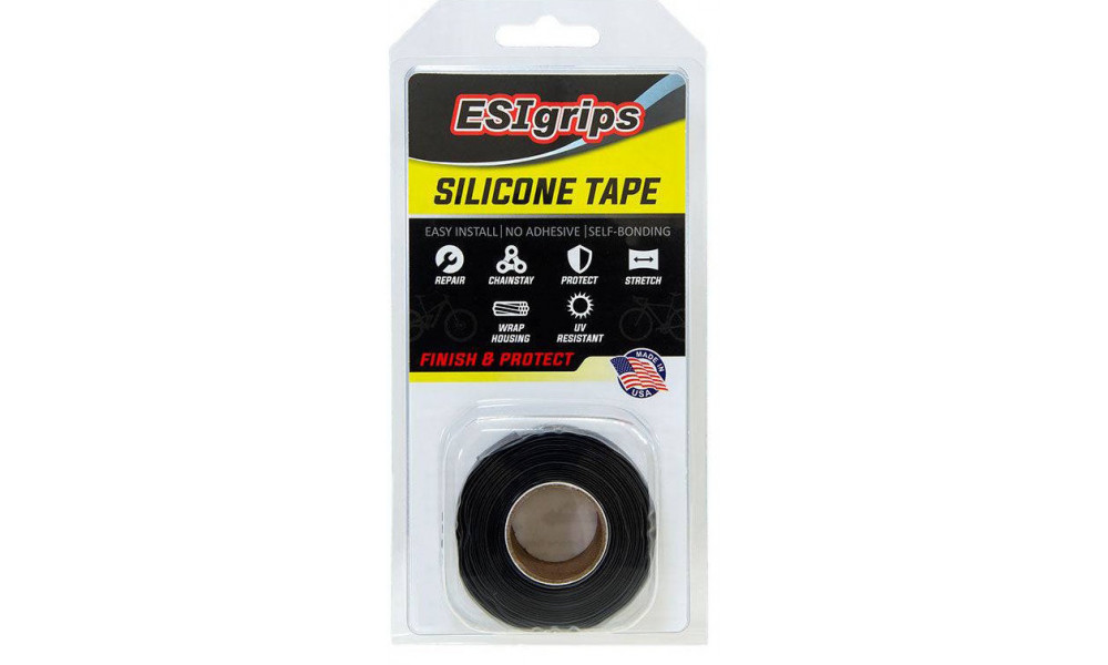 Silikoniteippi ESI 11m black 