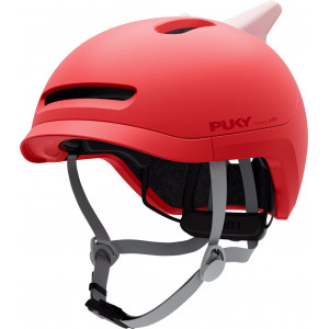 Kypärä PUKY Sparky Junior + lamp red
