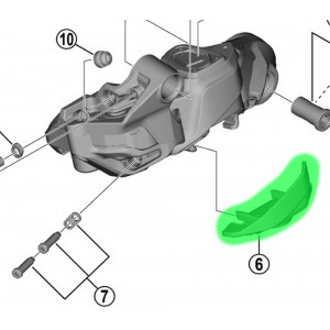 Paristojen pidike Shimano RD-M8250/RD-M6250/RD-RX827