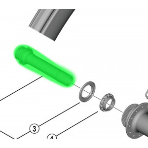 Etunavan akseli Shimano WH-RS710-C32-TL-F