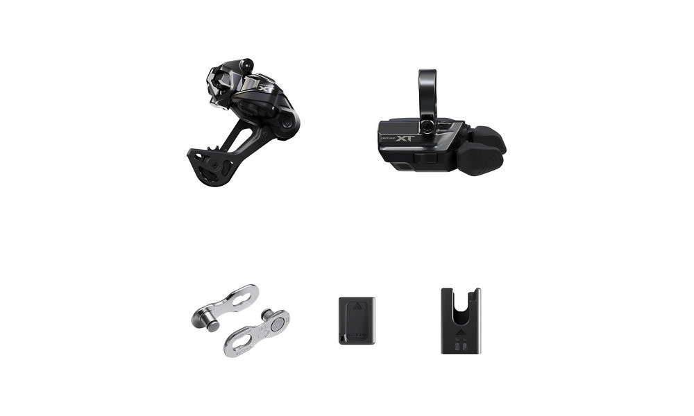 Voimansiirron osien päivityssarja Shimano XT Di2 RD-M8250 SGS + SW-M8250-R clamp 1x12-speed 