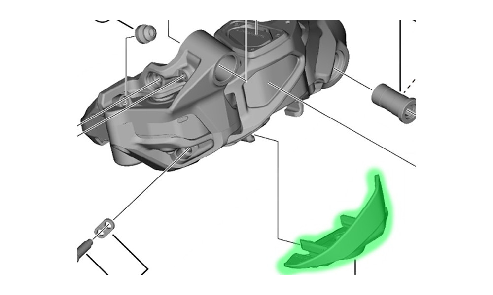 Paristojen pidike Shimano XTR Di2 RD-M9250 SGS/GS - 2