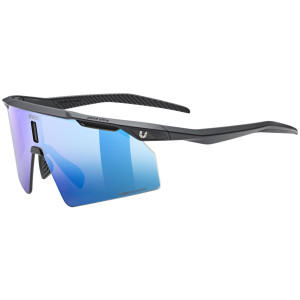 Glasses uvex ultimate pace ultra CV black matt / mirror blue