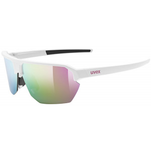 Glasses uvex vectiv white matt / mirror pink