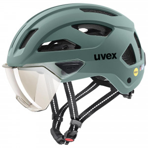 Kypärä Uvex stride visor MIPS sage green matt