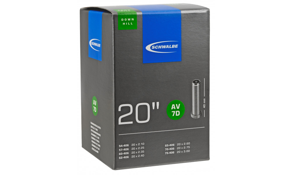 Sisäkumi 20" Schwalbe AV7D (54/75-406) - 2