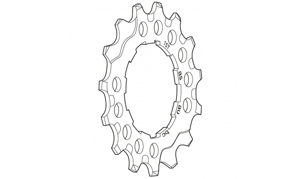 Hammaspyörä Shimano DEORE XT CS-M760 9-speed 15T 