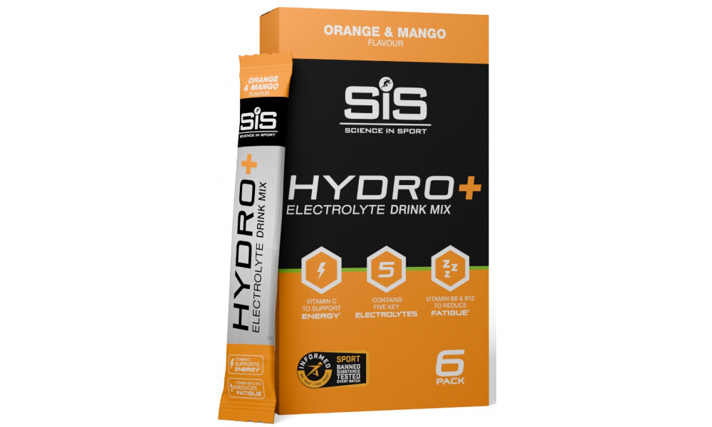 Energiajauhe SiS GO Hydro+ Orange & Mango 6x4.5g - 1