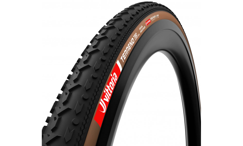 Rengas 28" Vittoria Terreno T80 Coarse loose G2.0 TLR Fold 700x45c / 45-622 Gravel Endurance brown-black - 1