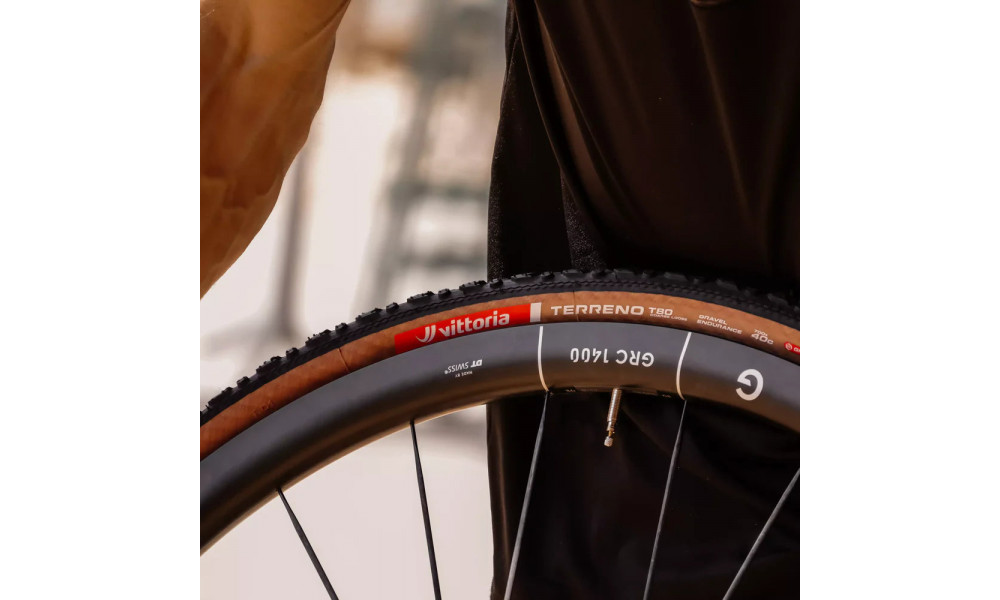 Rengas 28" Vittoria Terreno T80 Coarse loose G2.0 TLR Fold 700x45c / 45-622 Gravel Endurance brown-black - 4