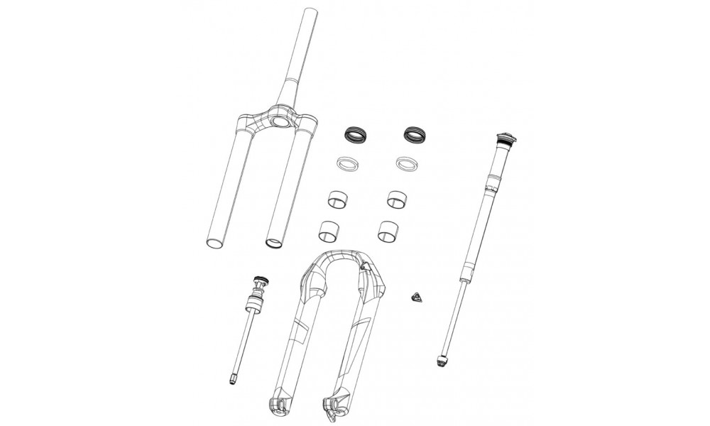 Joustohaarukan huolto-osa Rockshox lower leg SID SL C1 Ultimate blue 