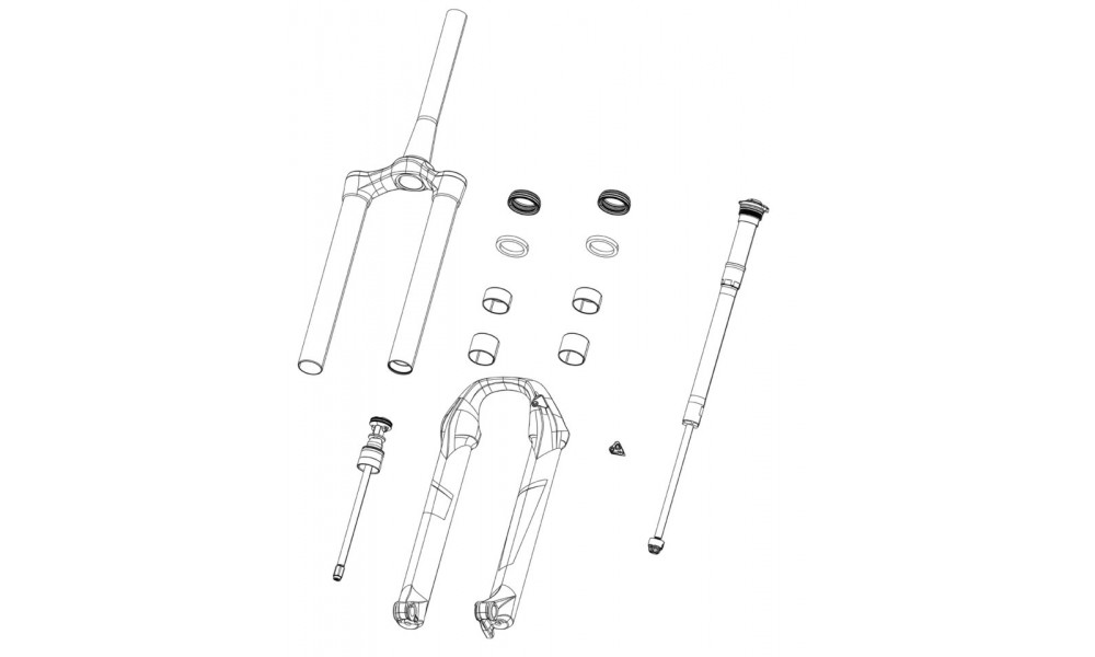 Joustohaarukan huolto-osa Rockshox crown/steerer/upper (CSU) SID DebonAir 29" 51mm offset 80-100mm 