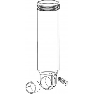 Takaiskunvaimentimen huolto-osa Rockshox damper body IFP 216x63mm Monarch 2014+