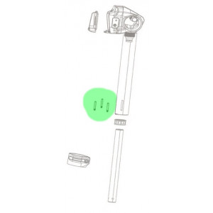 Satulatolpan huoltosarja Rockshox brass keys Size 3 Reverb A1/B1/Reverb AXS 2020+ (3 kpl.)