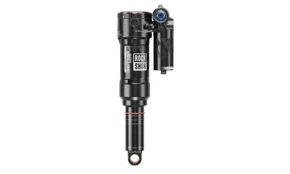Takaiskunvaimennin Rockshox Super Deluxe Air Ult 165x45mm LinearAir 2 Tokens Reb/Low Comp 320lb - 2