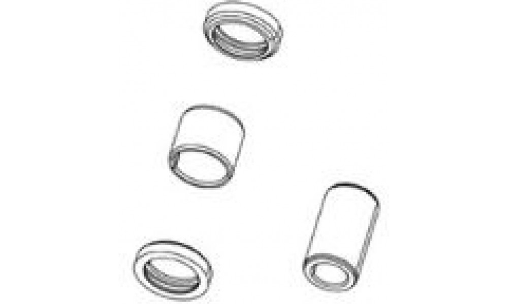 Takaiskunvaimentimen korjaussarja Rockshox mounting hardware 1/2" 10x22.4mm 