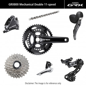 Sarja ryhmävaihteiston osia Shimano GRX 810 172.5mm 11-speed 48x31T