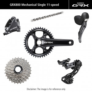 Sarja ryhmävaihteiston osia Shimano GRX 810 11-speed 172.5mm 42T