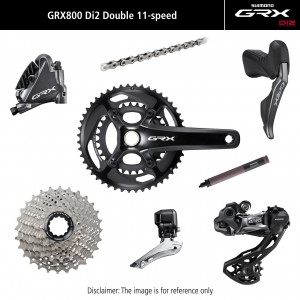 Sarja ryhmävaihteiston osia Shimano GRX Di2 810 11-speed 172.5mm 48x31T