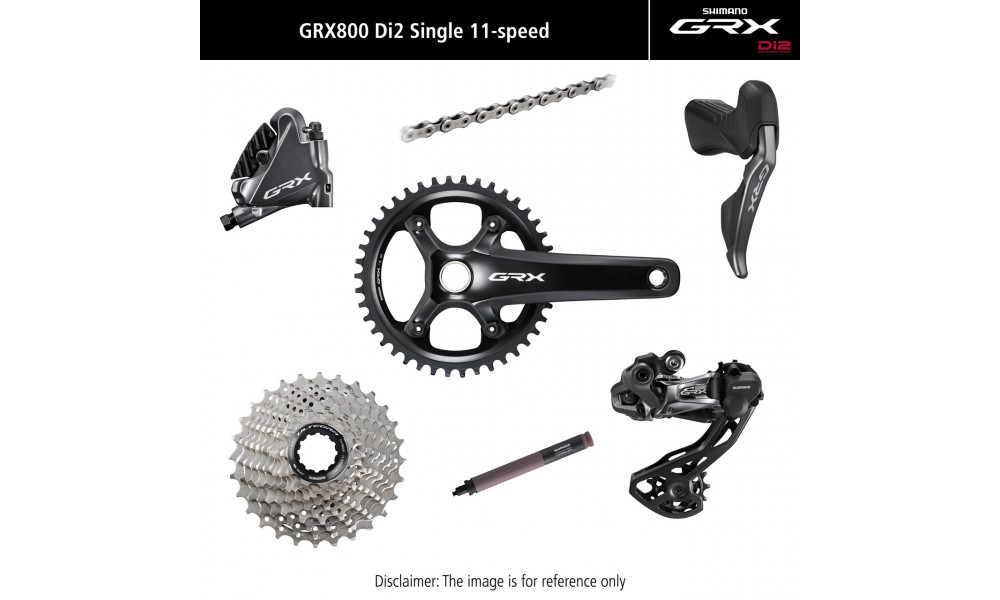 Sarja ryhmävaihteiston osia Shimano GRX Di2 810 11-speed 172.5mm 42T 