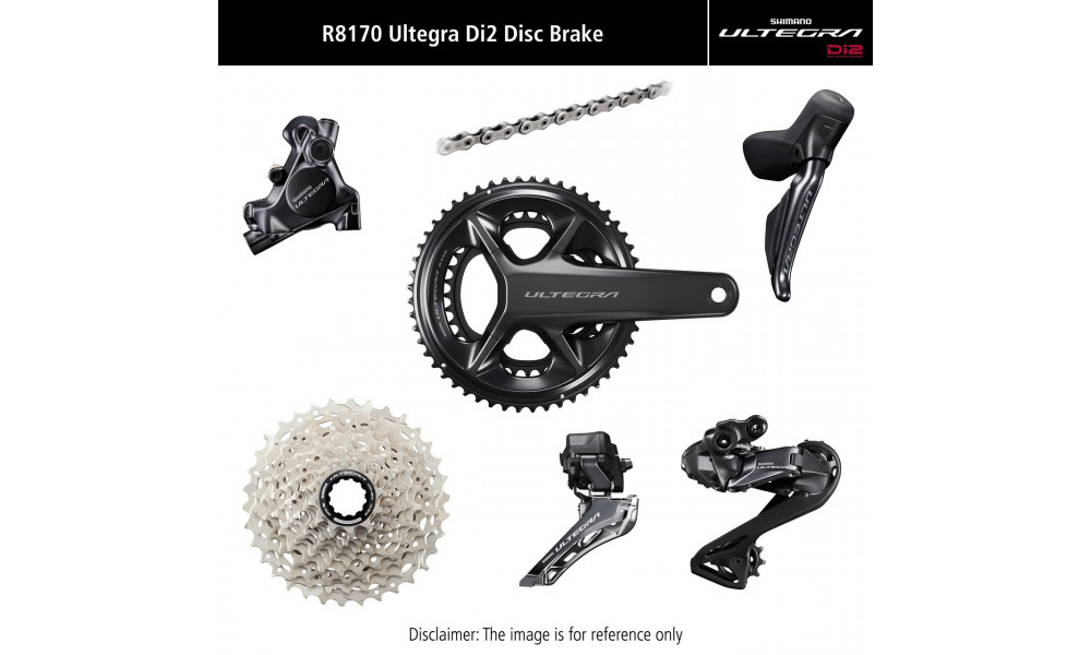 Sarja ryhmävaihteiston osia Shimano ULTEGRA Di2 R8170 Disc brakes 175mm 50x34T 