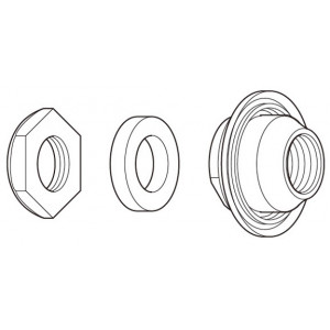 Kartio, aluslevyt ja mutteri Shimano FH-M529 left hand