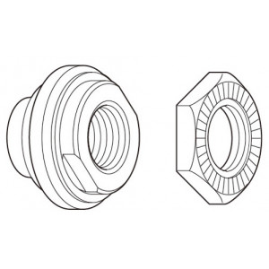 Kartio ja mutteri Shimano WH-T565-A-R right hand