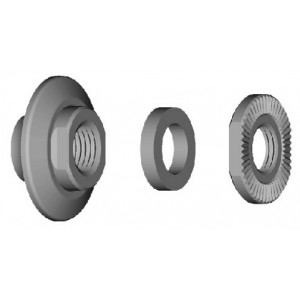 Kartio, aluslevyt ja mutteri Shimano HB-4500