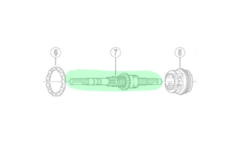 Takanavan akseli Shimano SG-3C40 