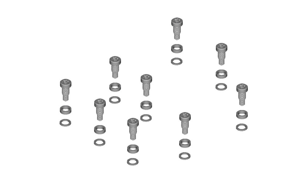 Poljinruuvit välilevyillä Shimano PD-GR500 (9 kpl.) 