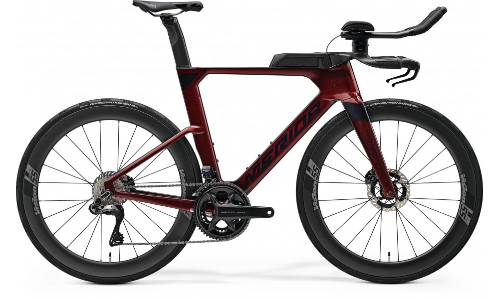 Dviratis Merida Time Warp TRI Limited IV1-FRM burgundy red(black) 