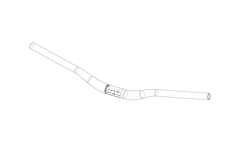 Ohjaustanko NEWMEN Beskar Alu 350.40 800mm 