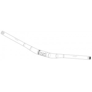 Ohjaustanko NEWMEN Beskar Alu 350.25 760-810mm VGS