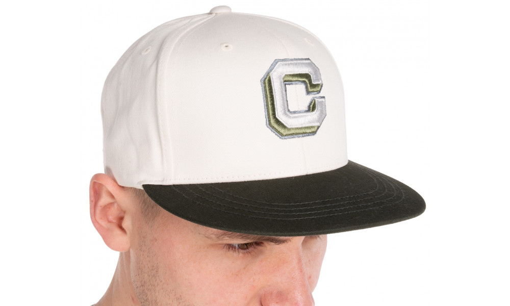 Cap Cube The Embossed C beige'n'olive - 2