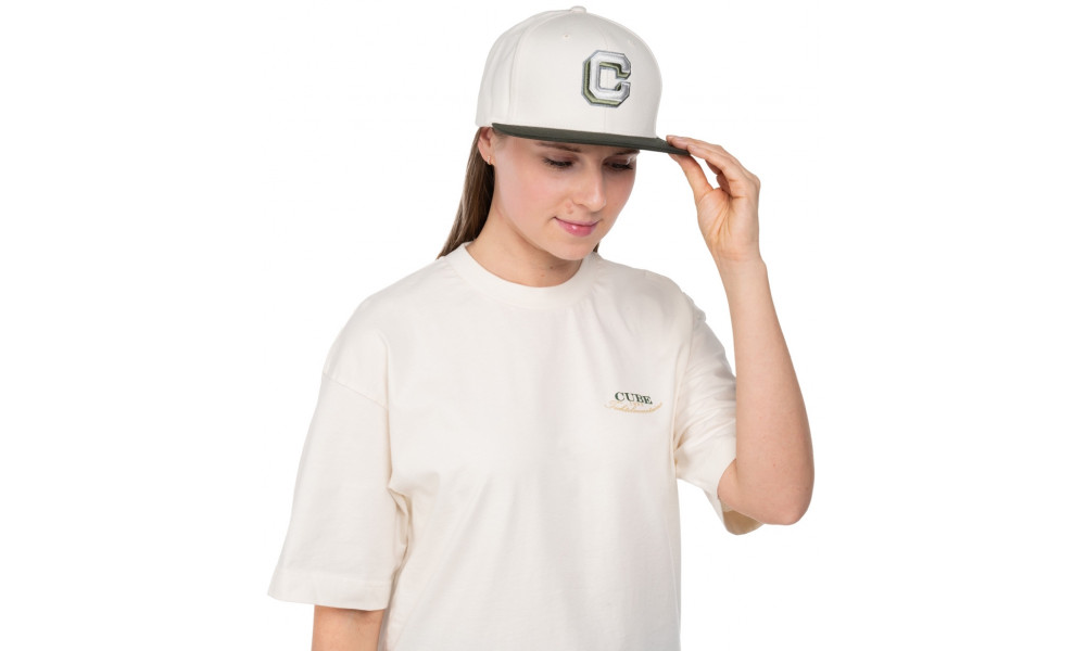 Cap Cube The Embossed C beige'n'olive - 4
