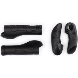 Kädensijat Natural Fit All Terrain Lock-on with bar ends black