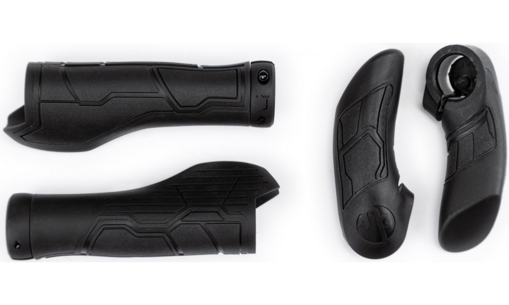 Kädensijat Natural Fit All Terrain Lock-on with bar ends black - 1