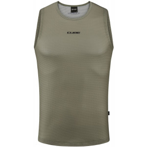 Aluspaita Cube Mesh Sleeveless olive