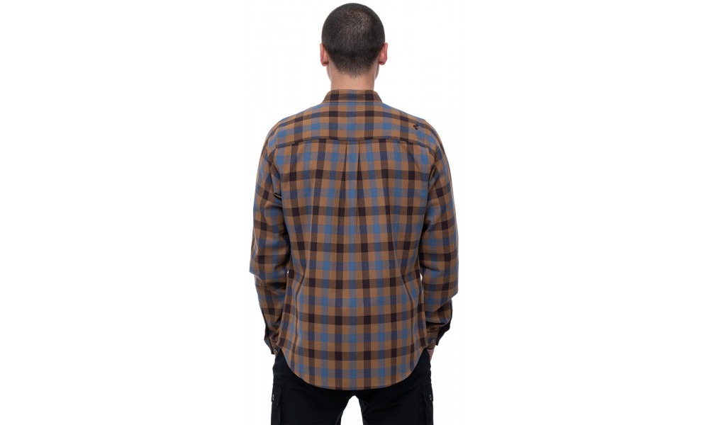 Paita Cube Work L/S brown'n'blue - 5