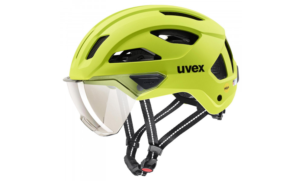 Kypärä Uvex stride visor MIPS lime matt - 2
