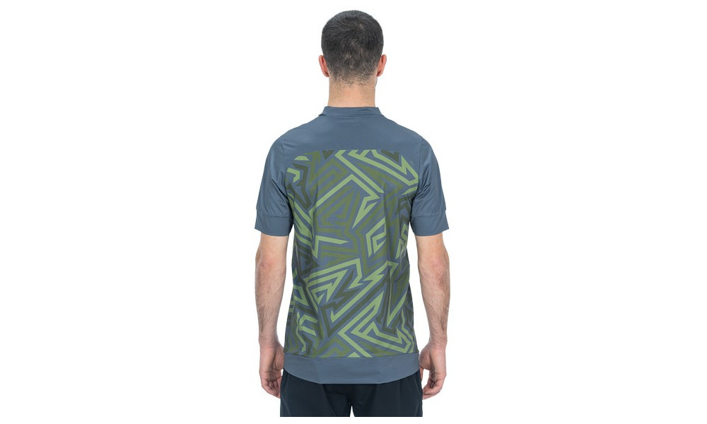 Cycling jersey Cube ATX Round Neck TM S/S olive'n'grey - 3