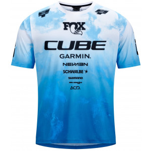 Cycling jersey Cube MTB X Actionteam S/S blue'n'green