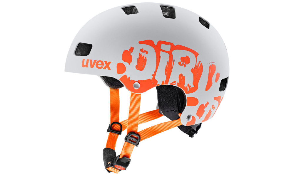 Kypärä Uvex Kid 3 dirtbike light gray-orange - 1