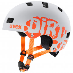 Kypärä Uvex Kid 3 dirtbike light gray-orange