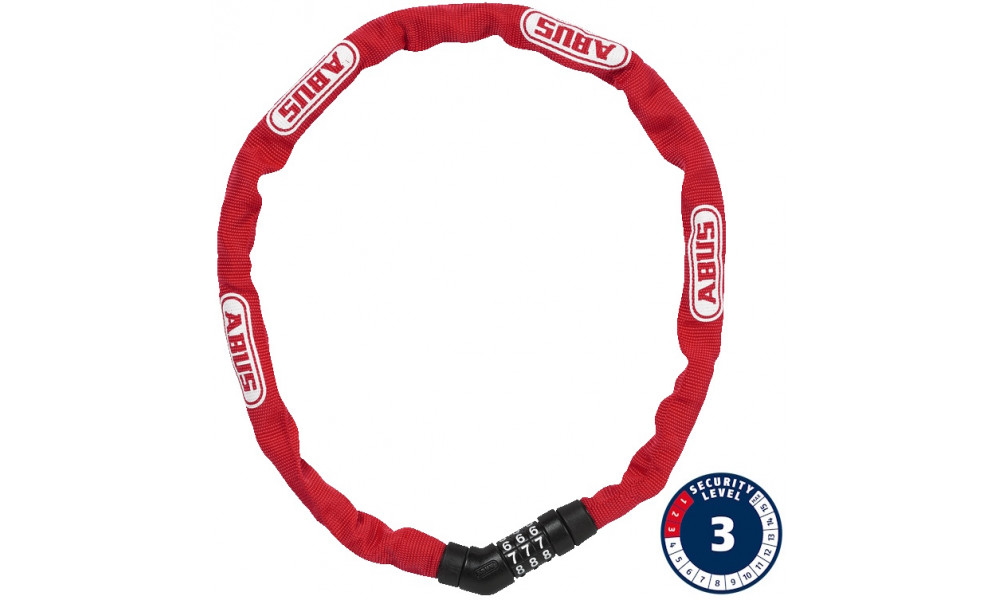 Lukko Abus Steel-O-Chain 4804C/75 red 