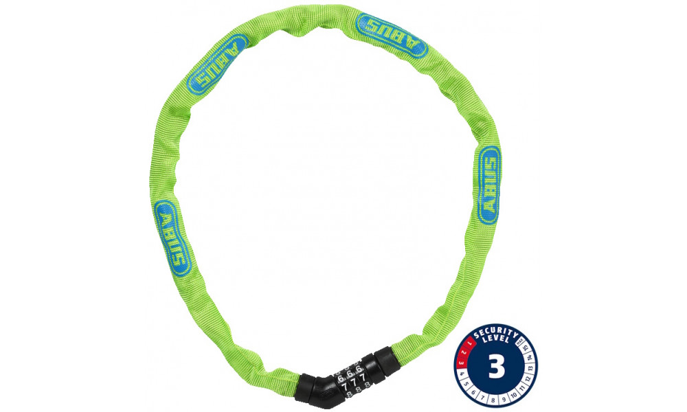 Lukko Abus Steel-O-Chain 4804C/75 lime 